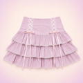 Kawaii Lace Pleated Mini Skirt