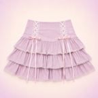 Kawaii Lace Pleated Mini Skirt