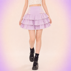Kawaii Lace Pleated Mini Skirt