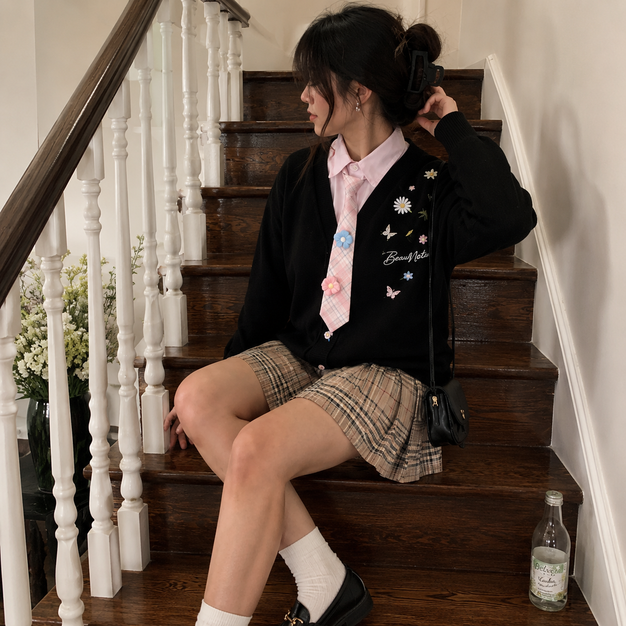 Pixie Cardigan — Midnight Black