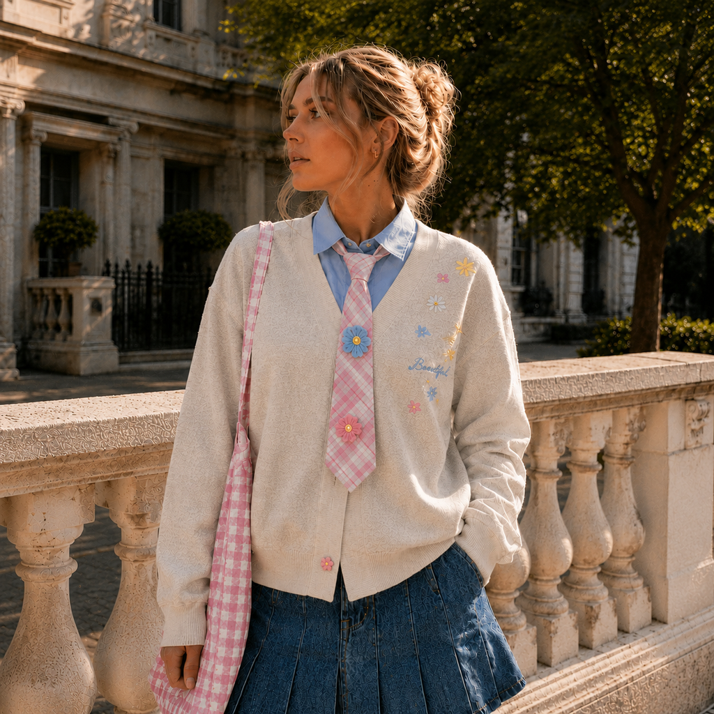 Pixie Cardigan — Sunlit Greige