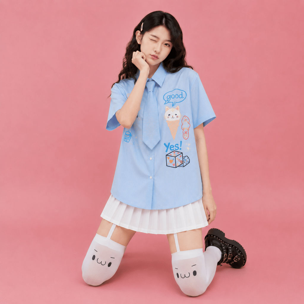 Good Mood-Thigh High Socks - BareLayer