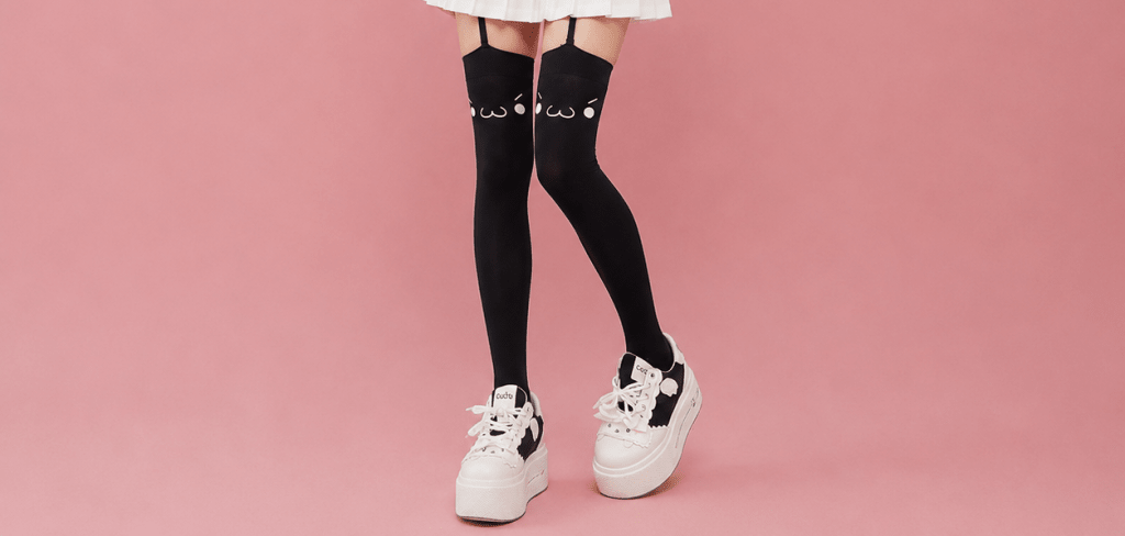 Good Mood-Thigh High Socks - BareLayer