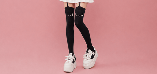 Good Mood-Thigh High Socks - BareLayer