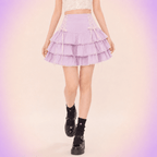 Kawaii Lace Pleated Mini Skirt - BareLayer