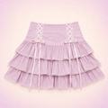 Kawaii Lace Pleated Mini Skirt - BareLayer