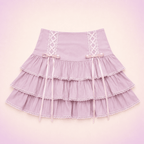 Kawaii Lace Pleated Mini Skirt - BareLayer