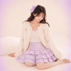 Kawaii Lace Pleated Mini Skirt - BareLayer