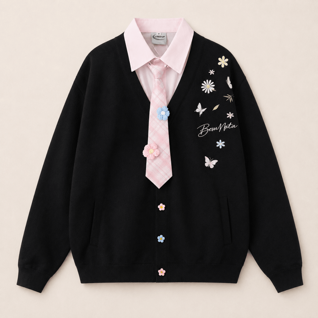 Pixie Cardigan — Midnight Black - BareLayer