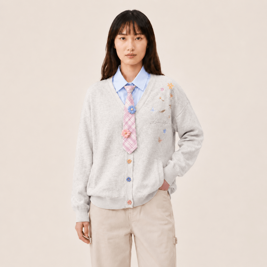 Pixie Cardigan — Sunlit Greige - BareLayer