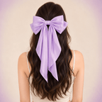 Satin Bow Hair Clip - BareLayer